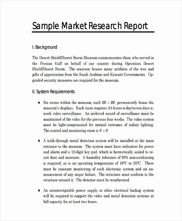 Market Research Report Template New 13 Research Report Examples Pdf Word