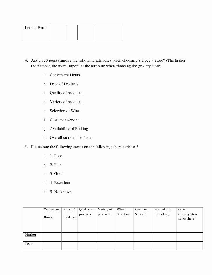 Market Research Survey Template Awesome Survey Templates for Market Research