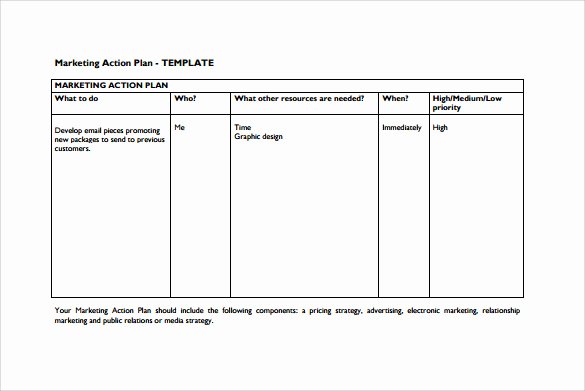 Marketing Action Plan Template Luxury 15 Marketing Action Plan Templates to Download for Free