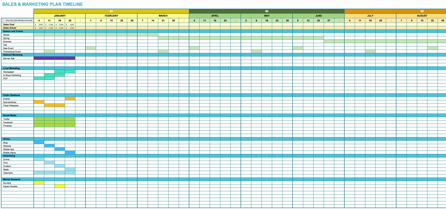Marketing Calendar Template Excel Unique 31 Marketing Calendar Excel