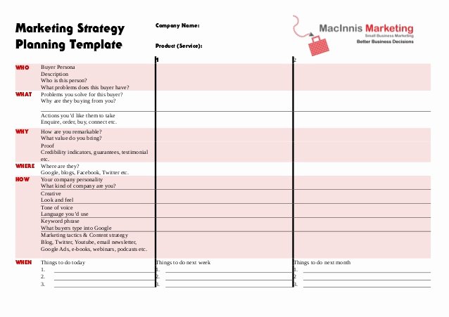 Marketing Campaign Proposal Template Unique Marketing Strategy Planning Template