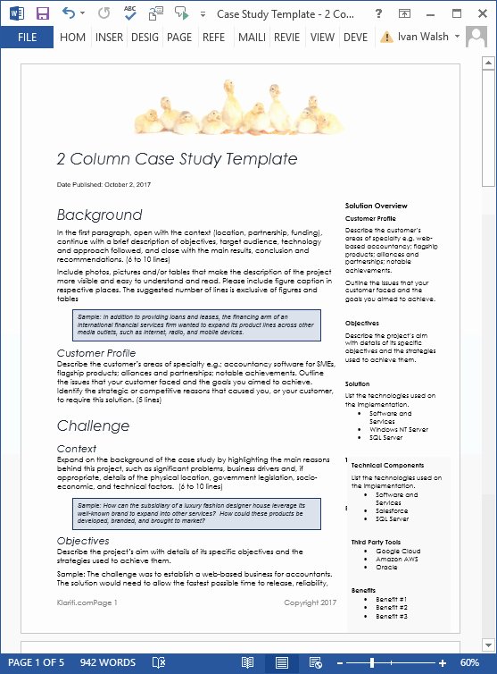 Marketing Case Study Template Beautiful Download Case Study Templates 19 X Ms Word How to