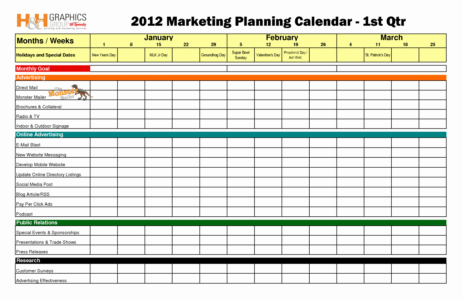 Marketing Content Calendar Template Awesome Marketing Calendar Template