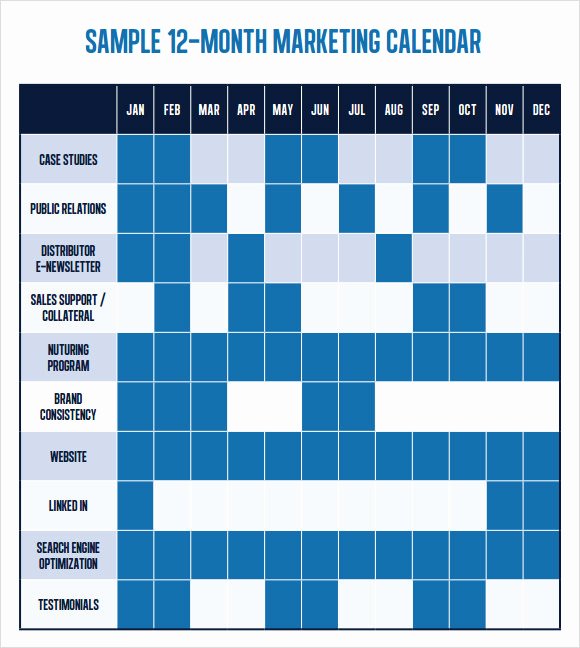 Marketing Content Calendar Template New 6 Marketing Schedule Templates