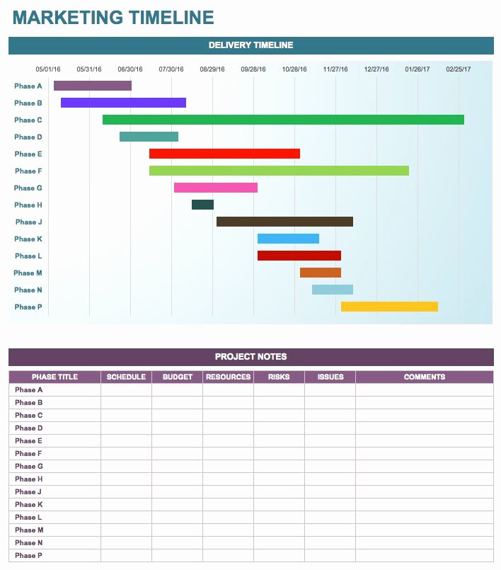 Marketing Launch Plan Template Fresh Free Marketing Timeline Tips and Templates Smartsheet
