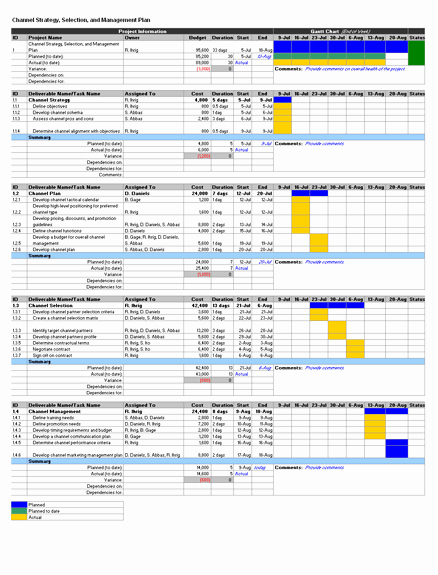 Marketing Plan Template Excel Best Of Channel Marketing Plan Template for Excel 2003 Newer