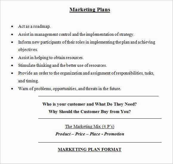 sample marketing plan