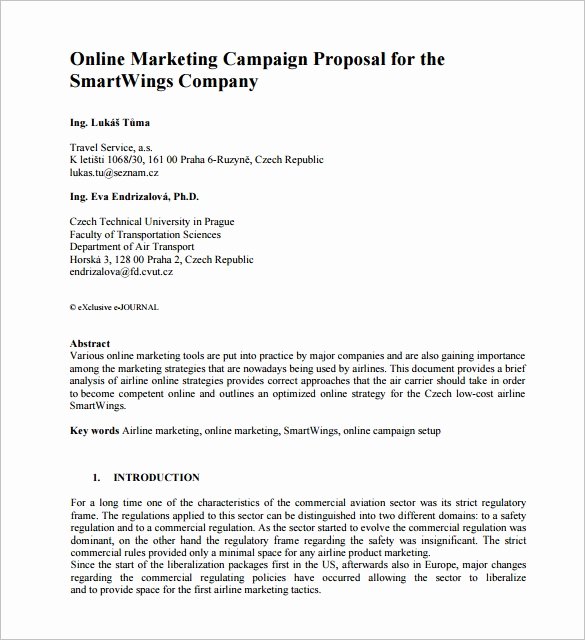 Marketing Proposal Template Word Lovely Marketing Proposal Templates 26 Free Word Excel Pdf