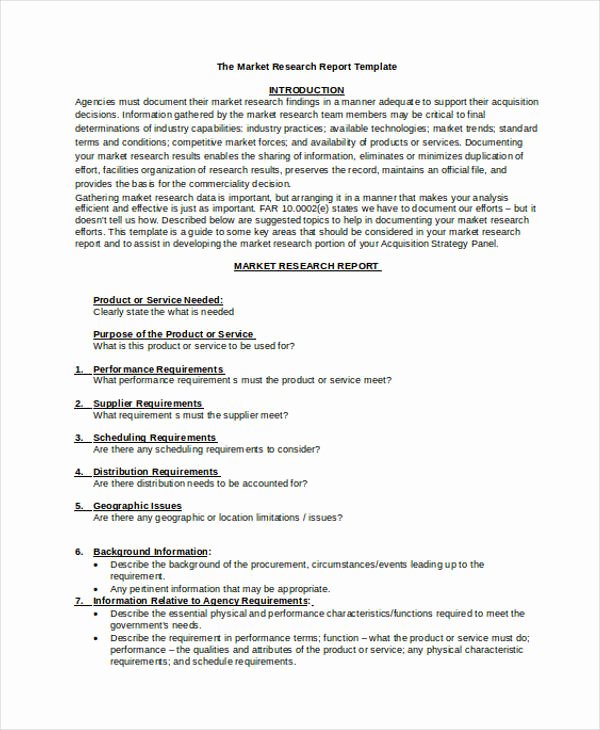 Marketing Report Template Word Unique 10 Research Report Templates Word Pdf Google Docs