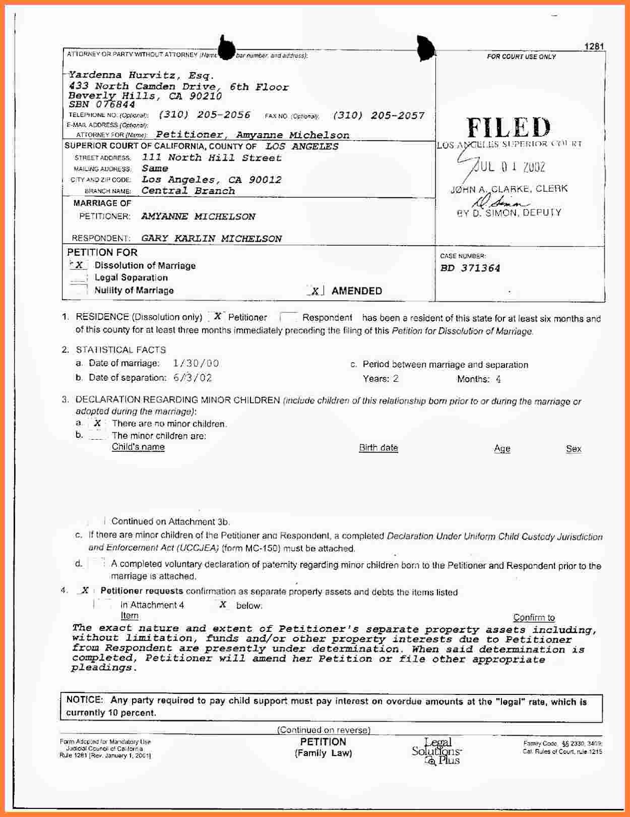 Marriage Settlement Agreement Template Unique 8 Marital Settlement Agreement California