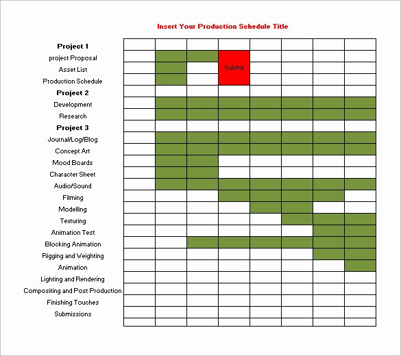 Master Production Schedule Template Excel Best Of 13 Production Schedule Templates Pdf Doc