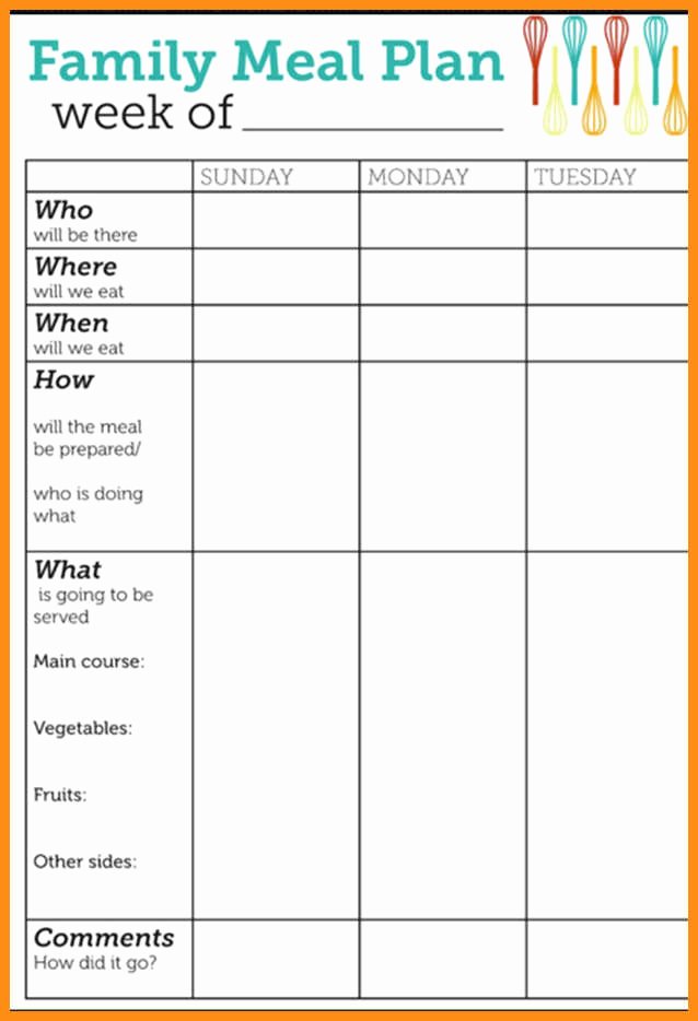 Meal Plan Calendar Template Awesome 6 Able Meal Planner Calendar