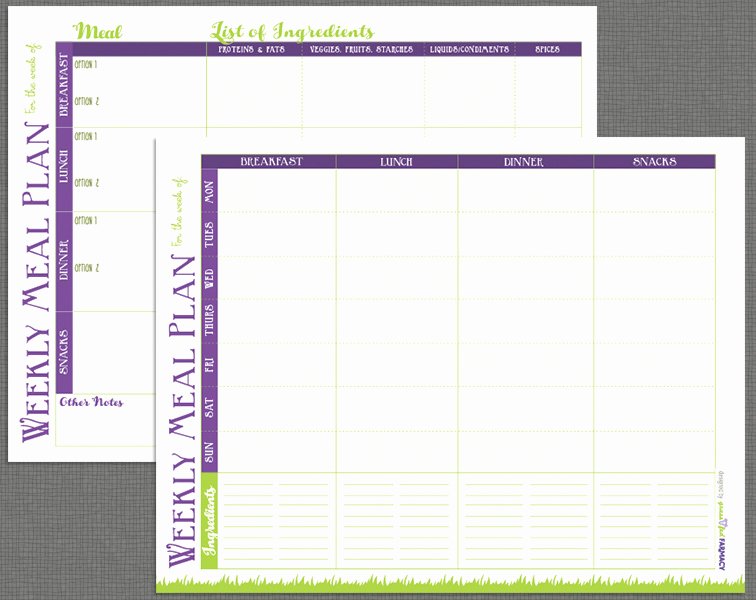 Meal Plan Calendar Template Awesome Printable Meal Prep Templates and Meal Planning Tips