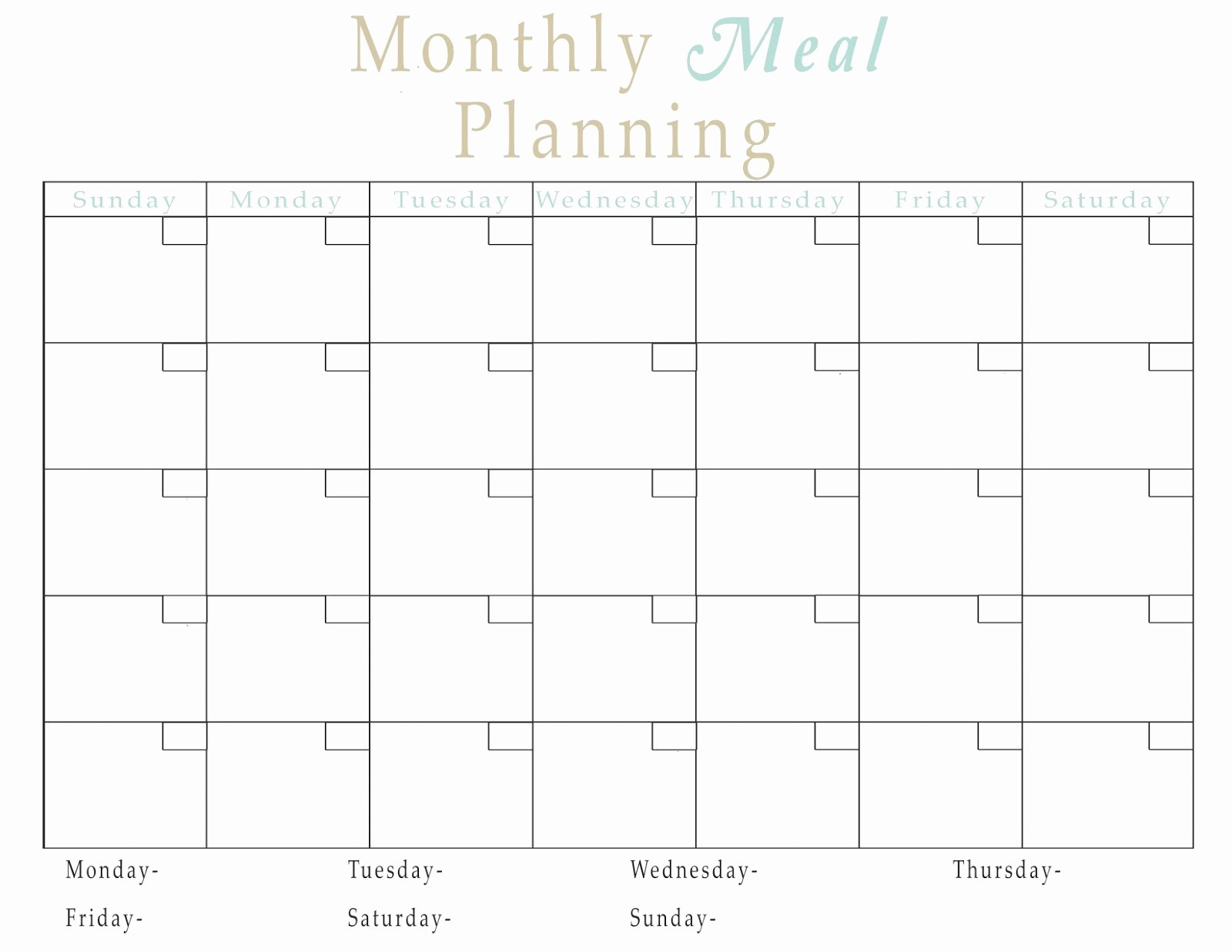 Meal Plan Calendar Template Best Of Easy Meal Plan Structure with Free Printables Fun Cheap