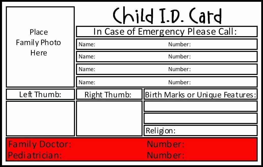 Medical Alert Card Template Lovely Wallet Card Template Word Medication Emergency – Spitznasfo