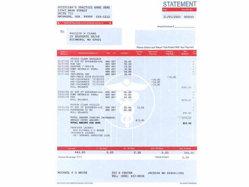 Medical Bill Statement Template Best Of Medical Billing and Management with Electronic Claims