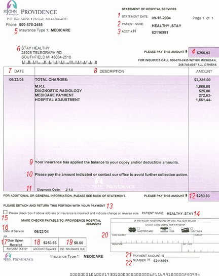 Medical Bill Statement Template Fresh 30 Of Sample Patient Medical Billing Invoice