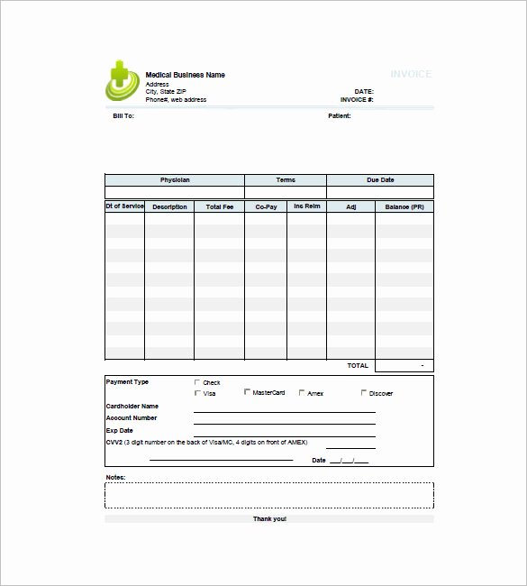 Medical Bill Template Pdf Awesome 16 Medical Invoice Templates Doc Pdf