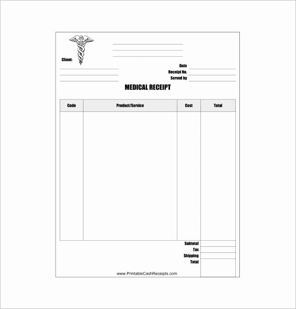 Medical Bill Template Pdf Best Of Medical Receipt Template – 16 Free Word Excel Pdf