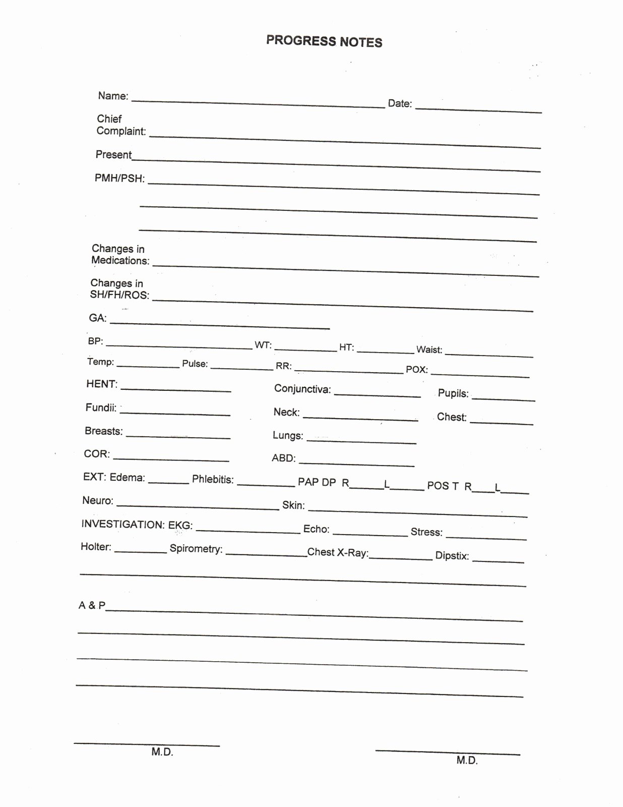 Medical Progress Notes Template Lovely 9 Best Of Medical Progress Notes forms Medical