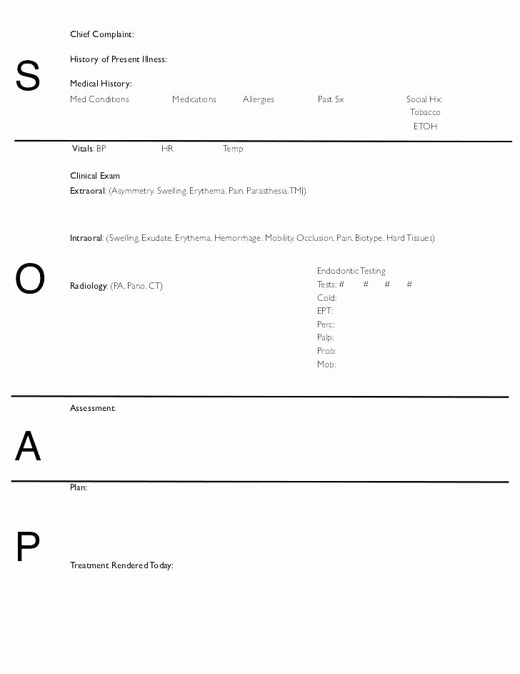 Medical Progress Notes Template Unique soap Note Template Word Sample 8 Documents Inside Snap