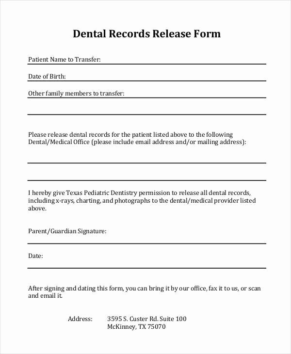 Medical Records form Template Best Of Medical Records Release form Texas Template Templates