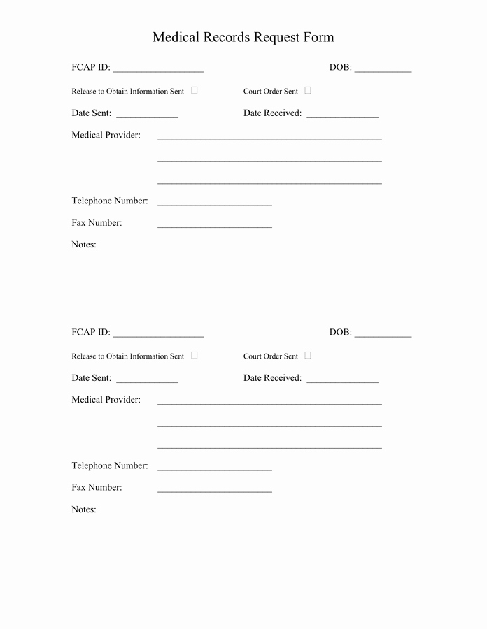 Medical Records form Template Lovely Medical Records Request Template to Pin On