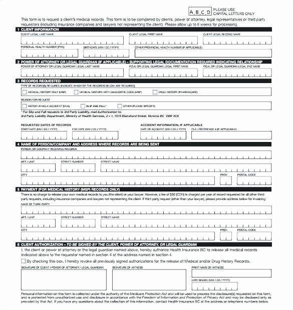 Medical Records form Template Luxury Release Of Records Template