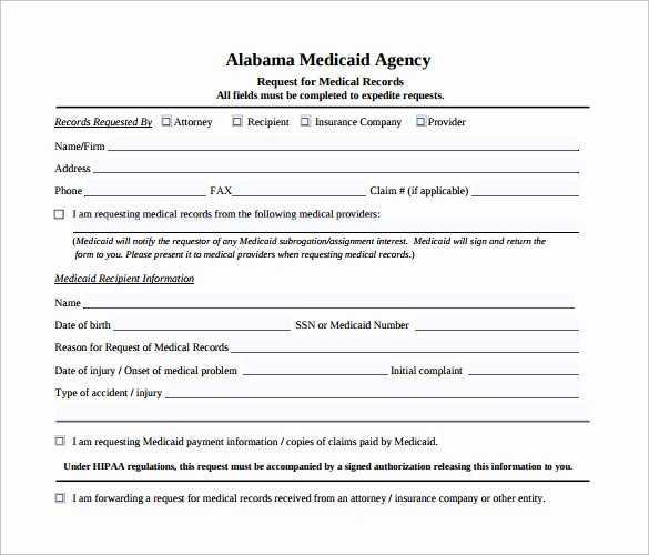 Medical Records Request form Template New 13 Medical Record Request forms