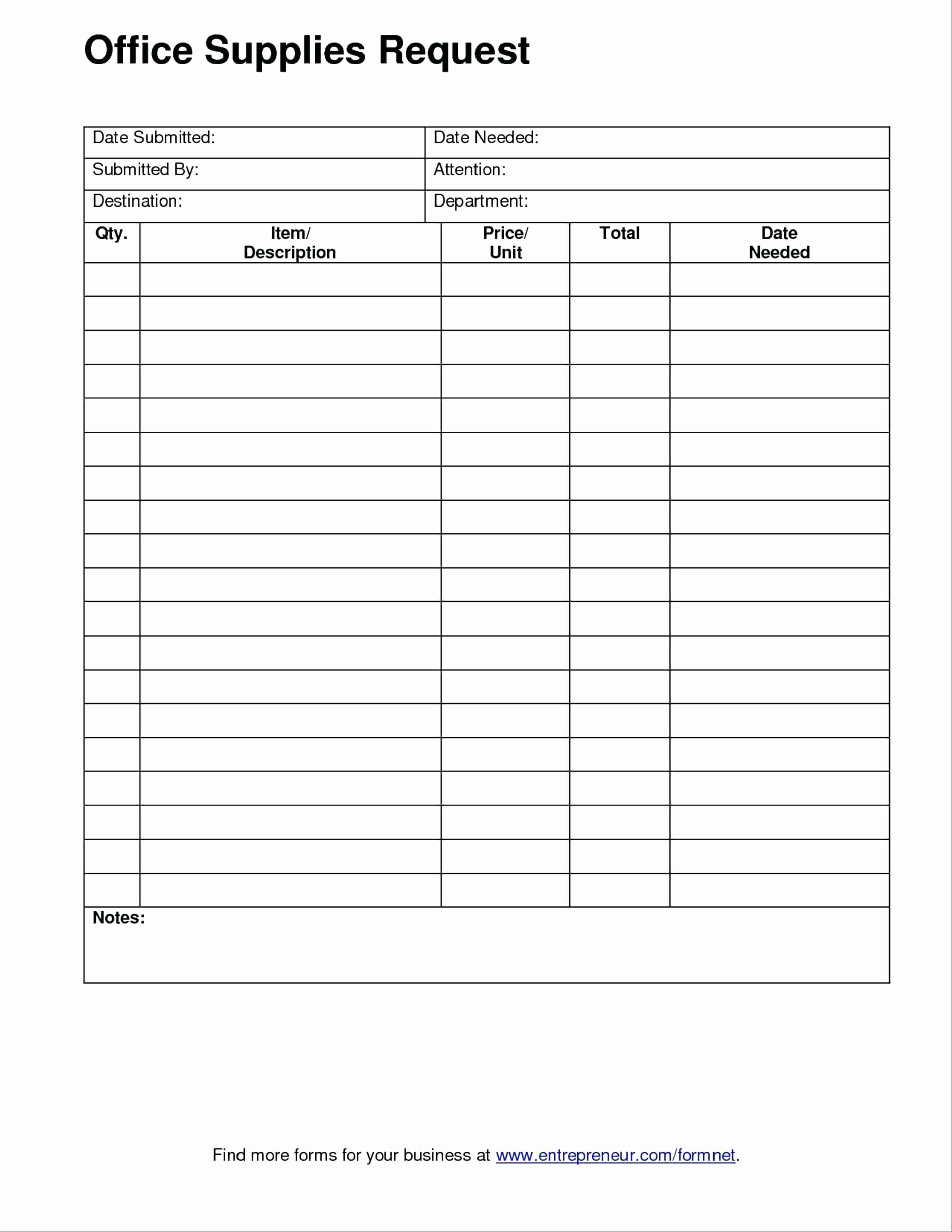 Medical Supply Inventory List Template Best Of Template Stationery order form Template