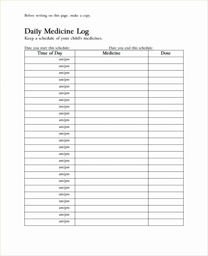 Medication Schedule Template Excel Elegant Medication Schedule Template A Free Printable Chart Excel