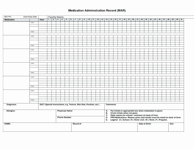 Medication Schedule Template Excel New Medication Schedule Template A Free Printable Chart Excel