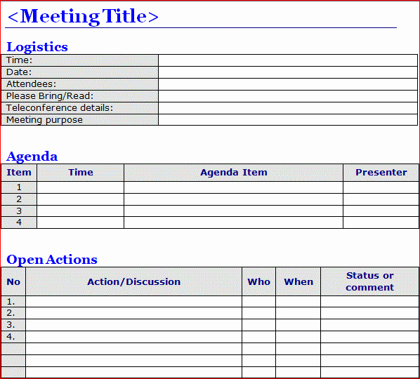 Meeting Minutes Template Excel Awesome 6 Meeting Minutes Templates Excel Pdf formats