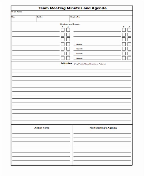 Meeting Minutes Template Excel Best Of 19 Agenda Templates In Excel