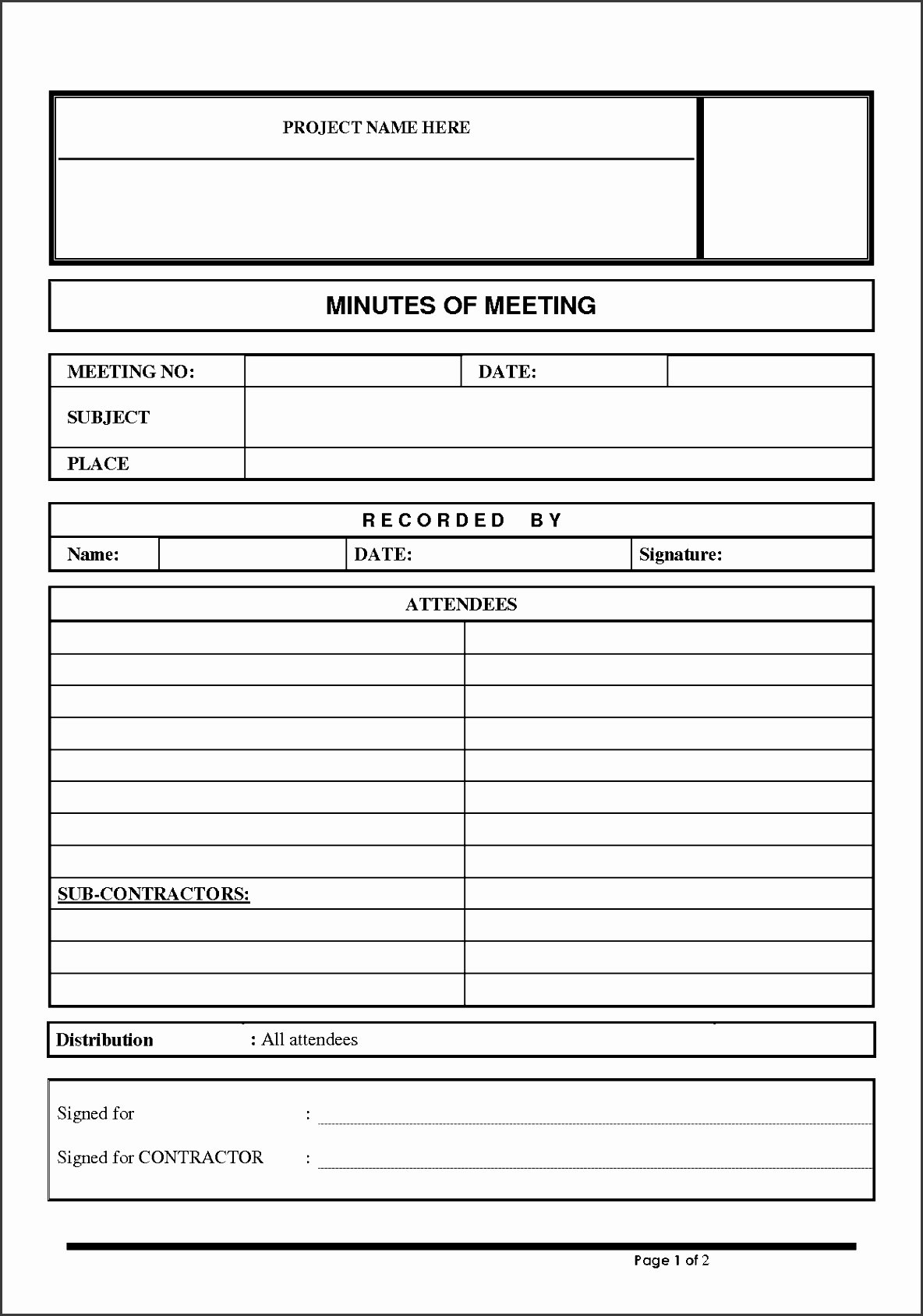 Meeting Minutes Template Excel Lovely 8 Free Meeting Minutes Template Sampletemplatess