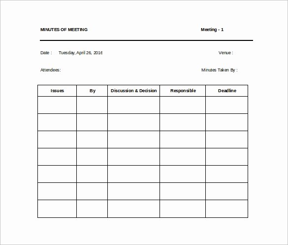 Meeting Note Template Word Beautiful 42 Free Sample Meeting Minutes Templates