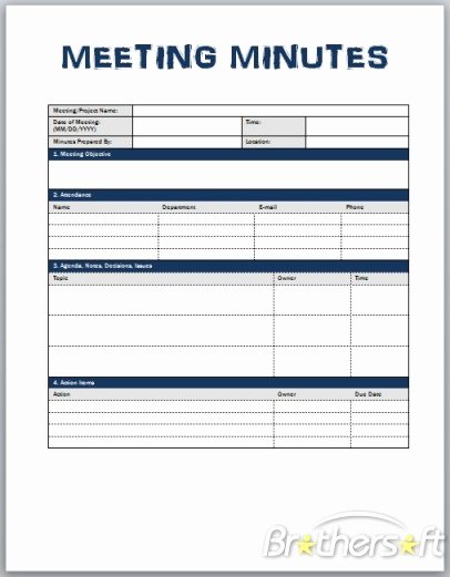 Meeting Note Template Word Lovely Download Free Meeting Minutes Template Meeting Minutes