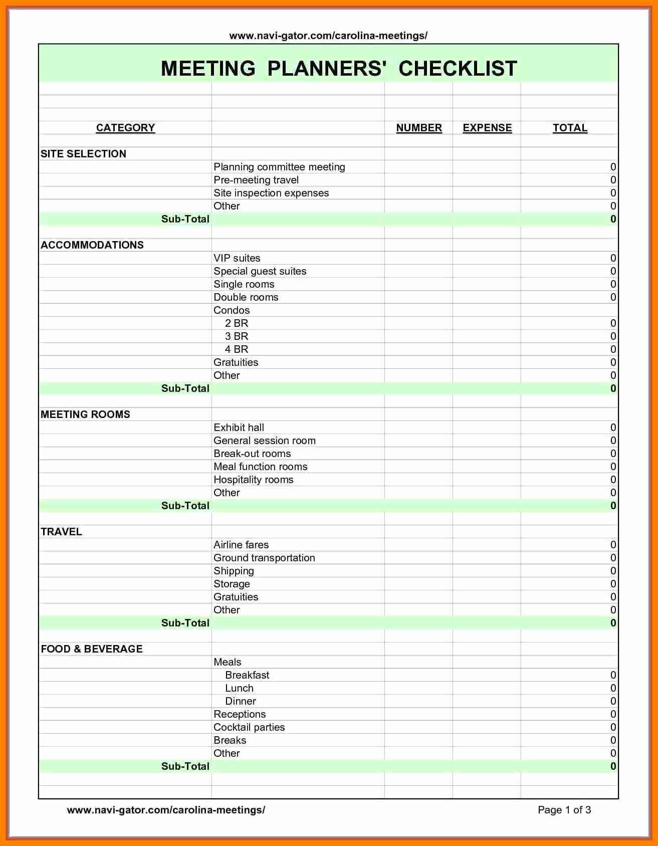 Meeting Planner Checklist Template Lovely Meeting Planning Checklist Kendi Charlasmotivacionales Co