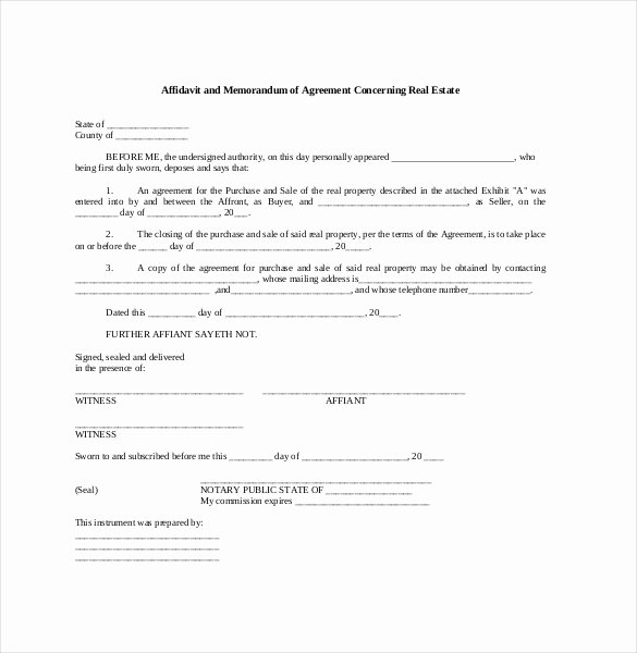 Memorandum Of Sale Template Unique 10 Memorandum Of Agreement Templates – Word Pdf