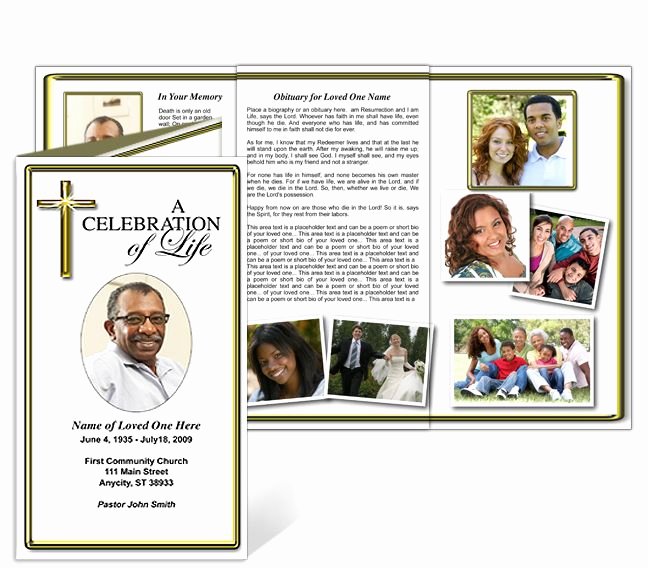 Memorial Pamphlet Template Free Awesome 214 Best Creative Memorials with Funeral Program Templates