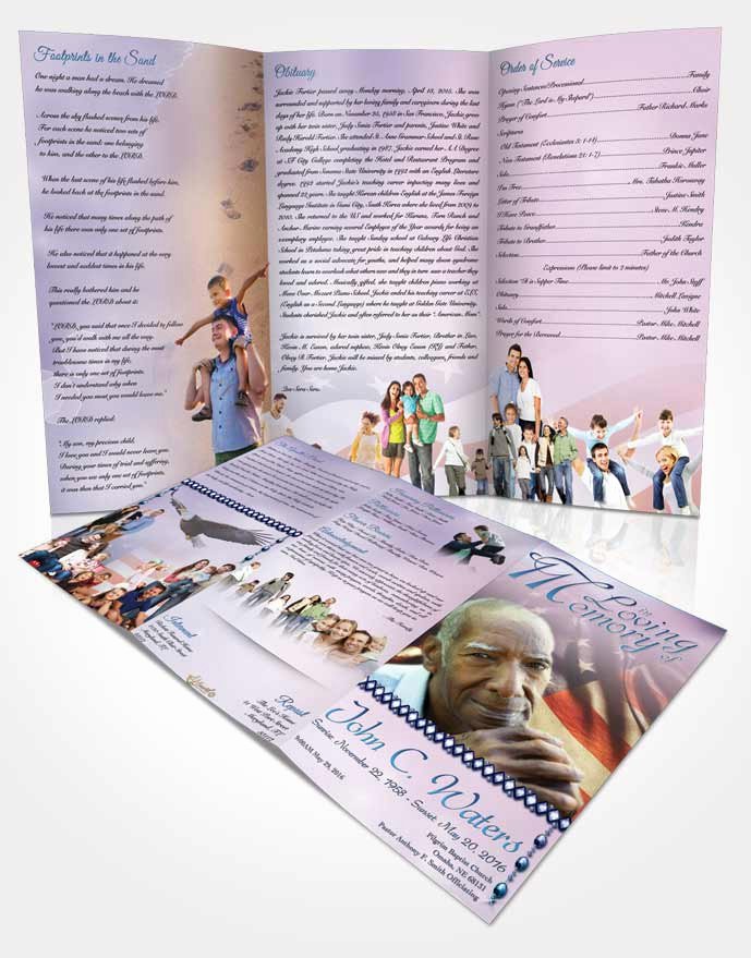 Memorial Pamphlet Template Free Lovely American Life Funeral Program Templates Archives