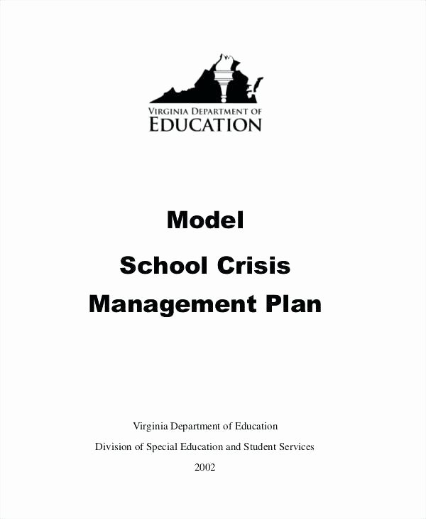 Mental Health Crisis Plan Template Luxury Crisis Management Template Crisis Management Plan Example