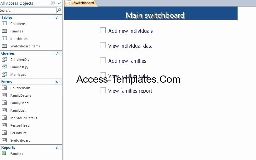 Microsoft Access 2007 Template Awesome Microsoft Access 2007 Templates Free Download Template