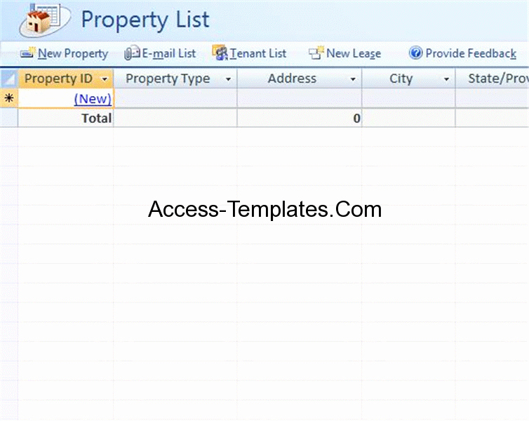 Microsoft Access 2007 Template Beautiful Microsoft Access Property Real Estate Management Templates