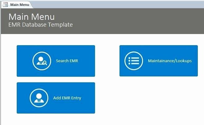 Microsoft Access 2007 Template Unique Ms Access form Templates 2007 Main Menu Template