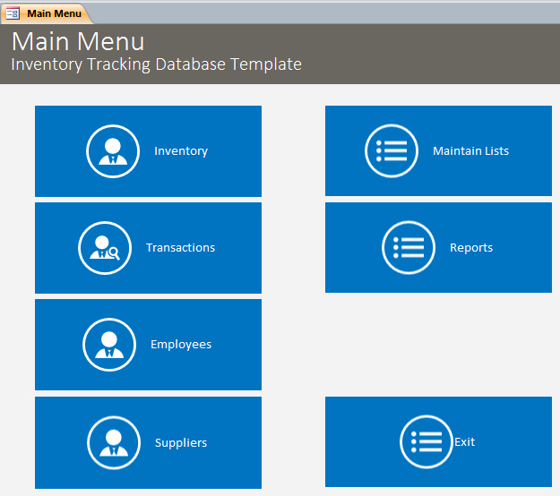 Microsoft Access Inventory Template Microsoft Access Inventory Template