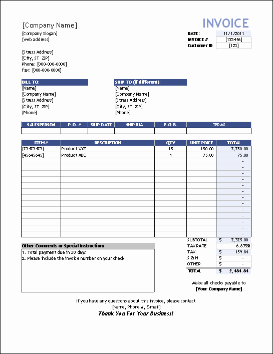 Microsoft Access Invoice Template Awesome Sales Invoice Template Word