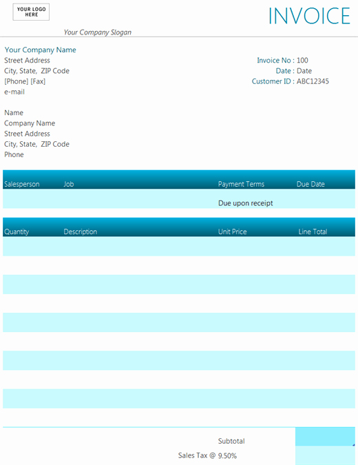 Microsoft Access Invoice Template Inspirational Invoices Fice