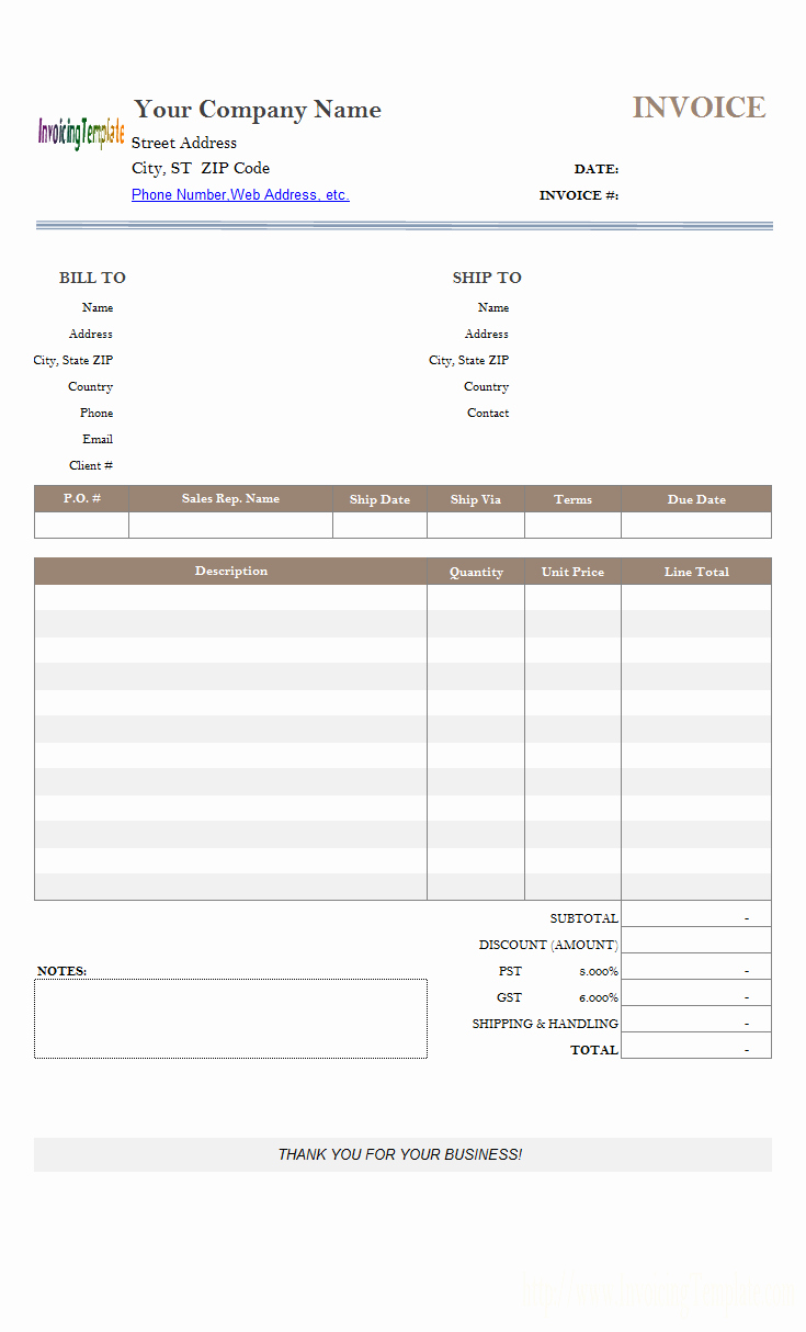Microsoft Access Invoice Template New Personal Invoice Template Free
