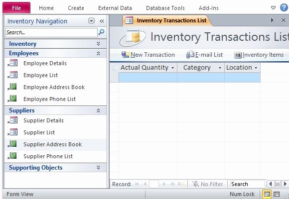 Microsoft Access Report Template Beautiful Free Inventory Management Template for Access